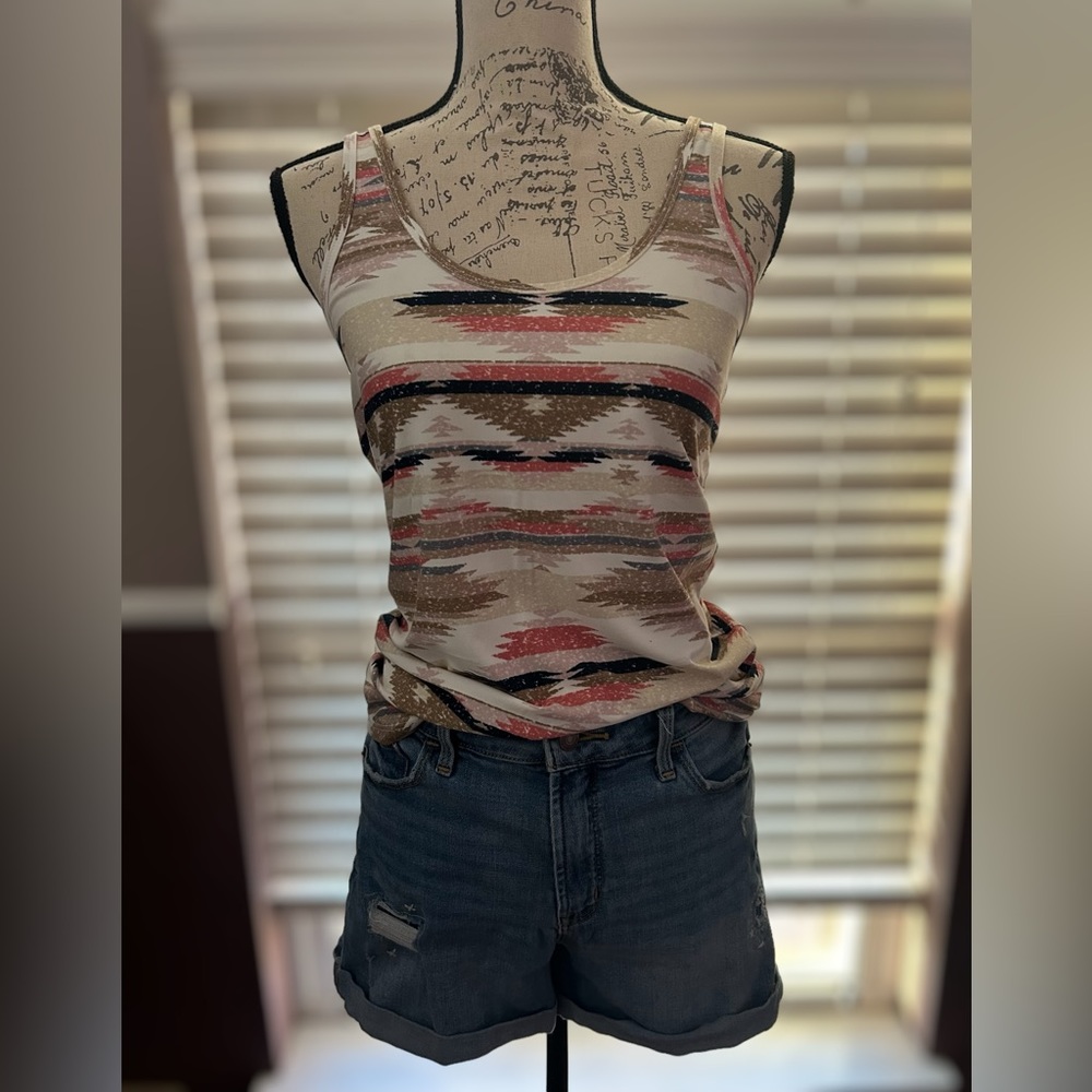 Southwest Scoop Neck Tank Top